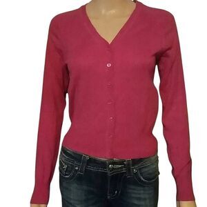 Derek Heart pink button down top M